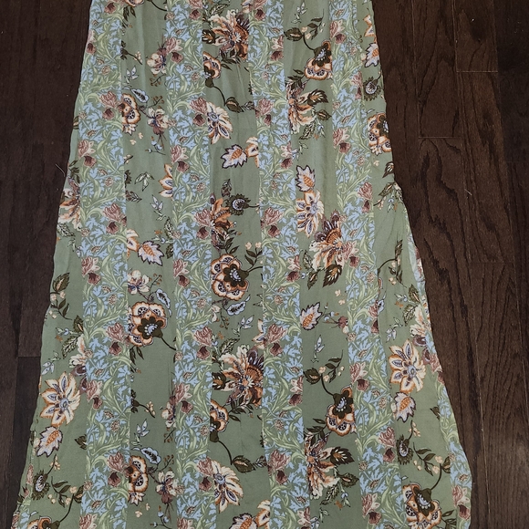 O'Neill Green Floral Maxi Dress - Picture 1 of 6